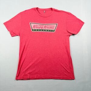 Krispy Kreme Logo Graphic Tee Pink Adult T-Shirt